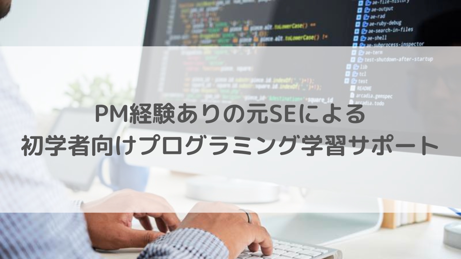 PM経験ありの元SEが初学者のプログラミング学習を1ヶ月間サポートします！-image1