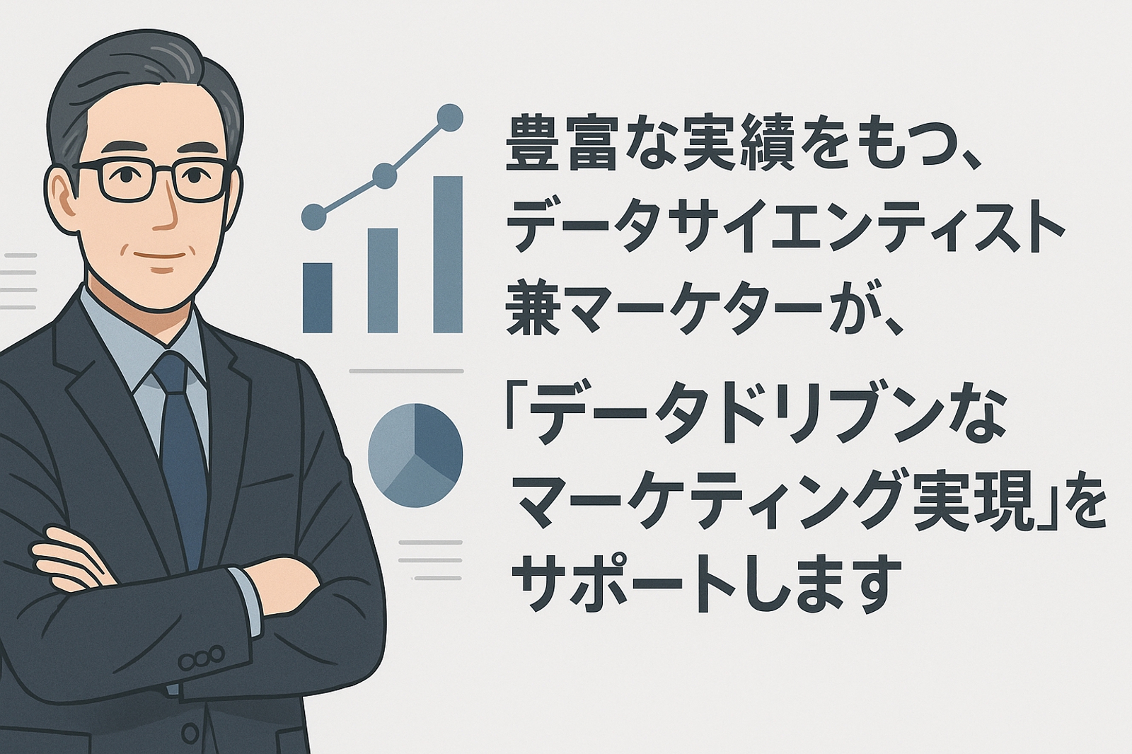 データドリブンなマーケティングの実践を専門家がサポートします。-image1