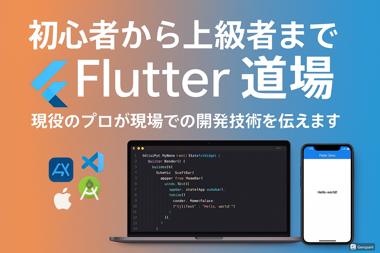 【完全初心者OK】Flutterでのアプリ開発を完成までサポートします!-image1