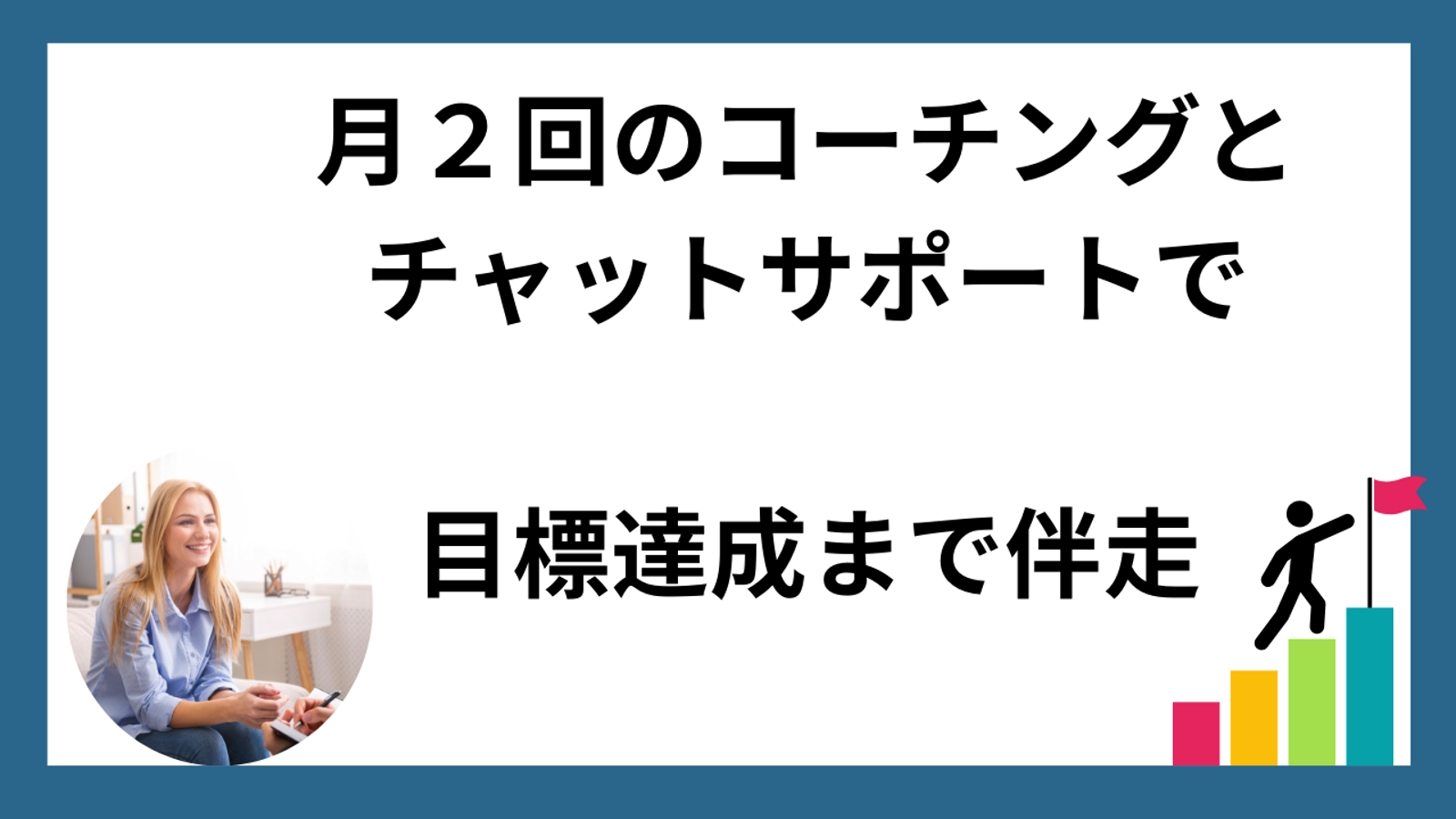 【月額】月２回とチャットサポートのコーチングで目標達成まで伴走！-image1