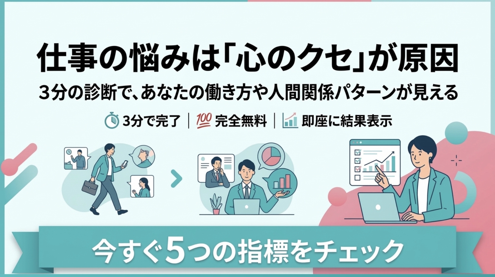 【職場の人間関係を改善】心のクセ診断-image1