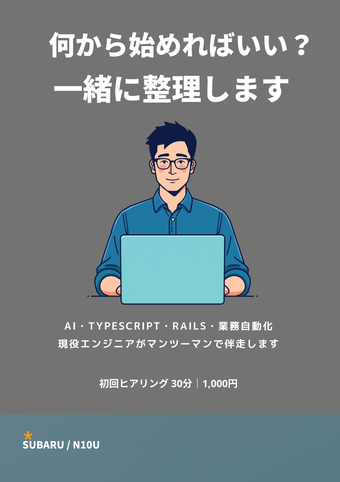 【初回・単発】30分で現状整理と方向性を明確にします-image1