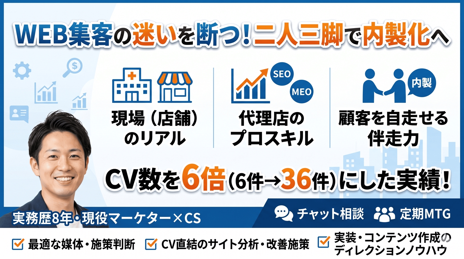 CVを6倍にした現役マーケターが伴走！最適な施策や媒体の判断から、プロの思考と実務を教えます-image1