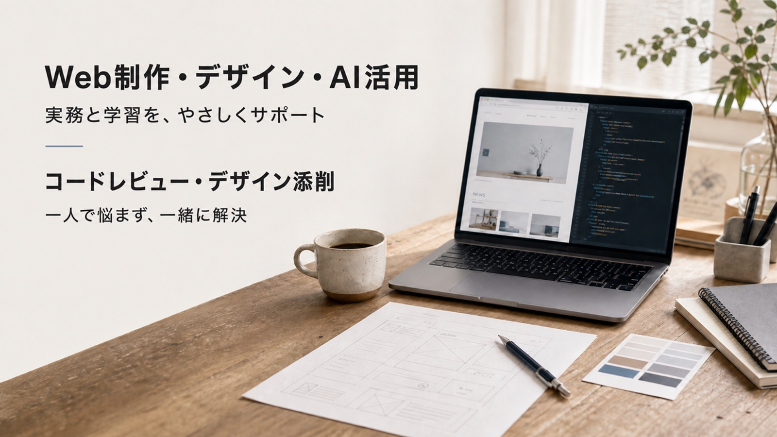 【初心者歓迎】Web制作・デザイン・AI活用まで幅広く実務サポートします-image1
