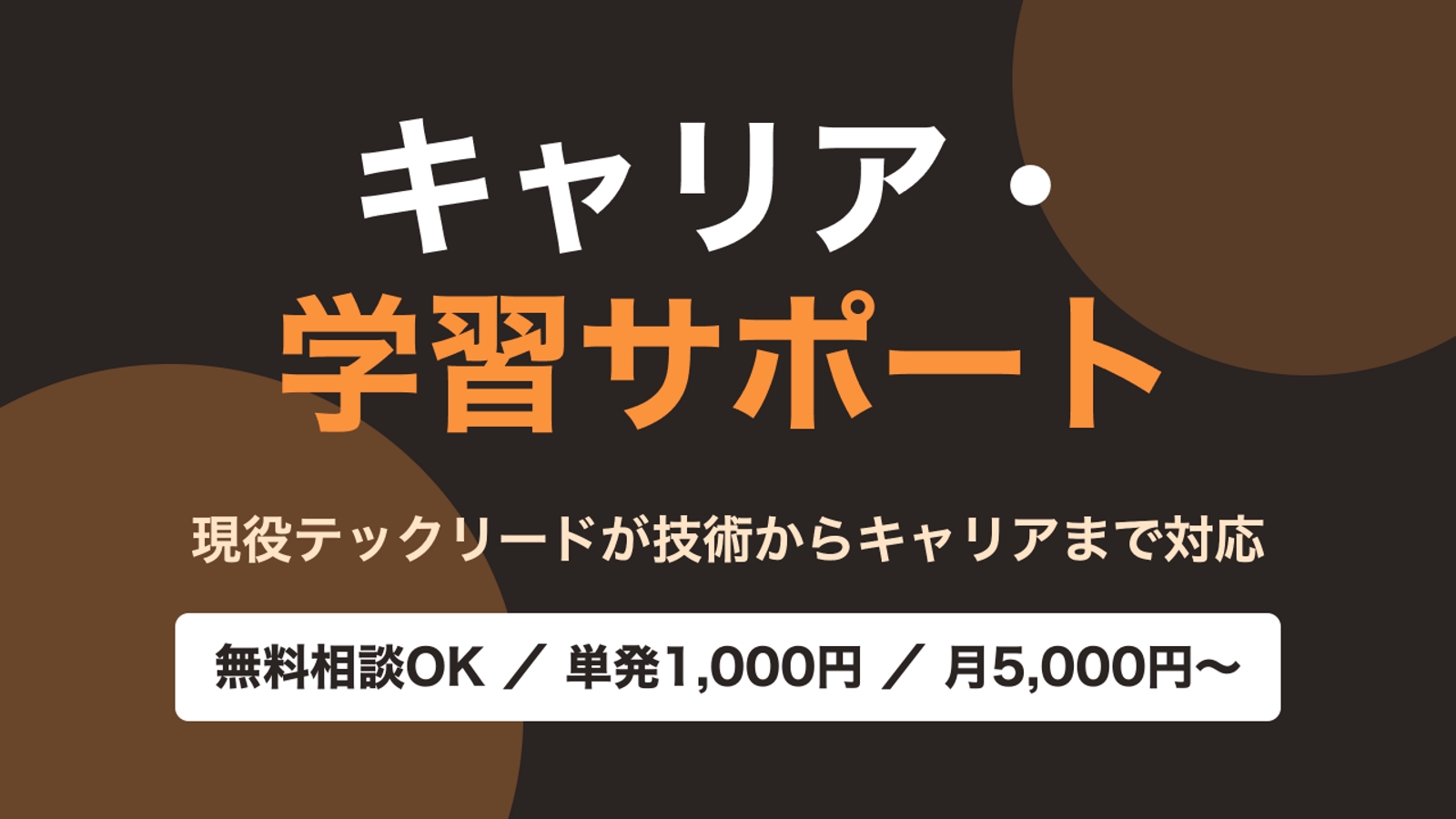 【未経験・初学者向け】挫折せずに続けるための学習とキャリアの相談にのります-image1