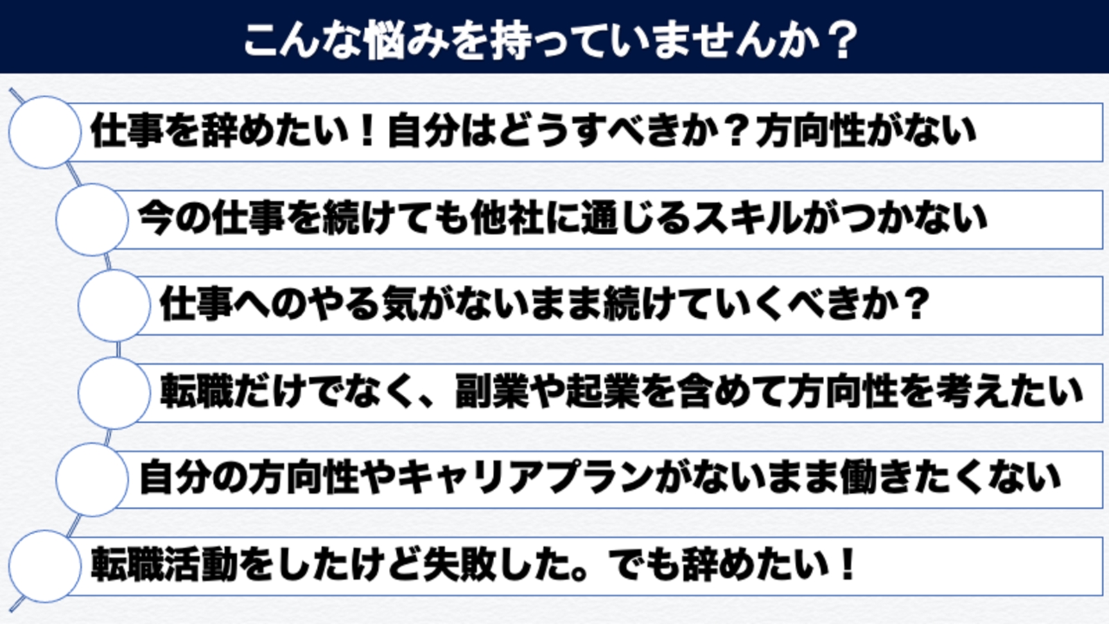 約4000人の相談実績！転職？現職？副業？起業？行動する前に！絶対中立のキャリア相談-image3