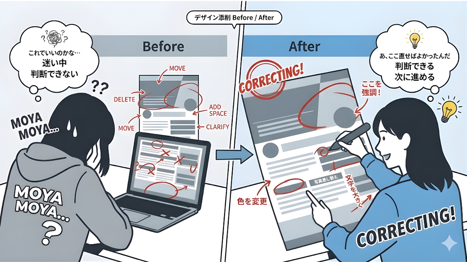 迷って止まるデザインから、判断して進めるデザインへ。 デザイン添削教室-image2