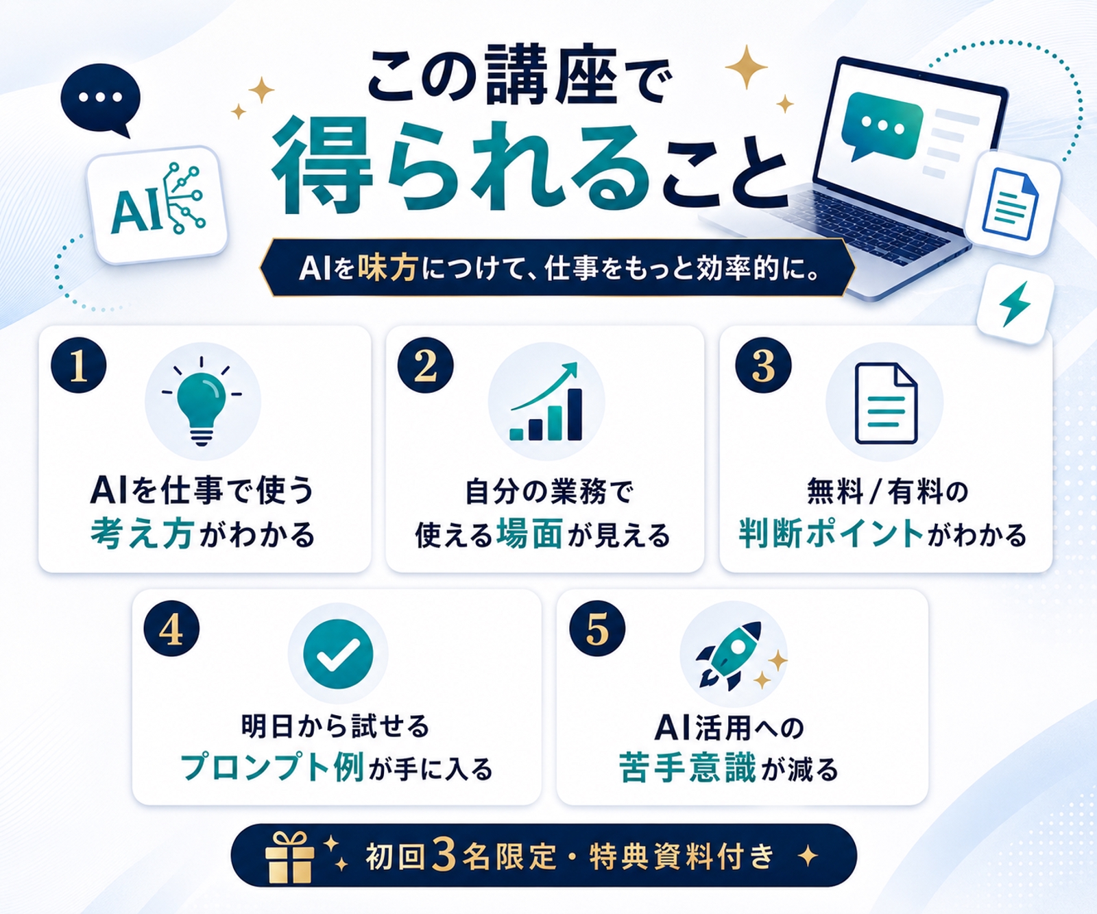 【AI活用スタートガイド付き】ChatGPT迷子のAI活用を伴走します-image3