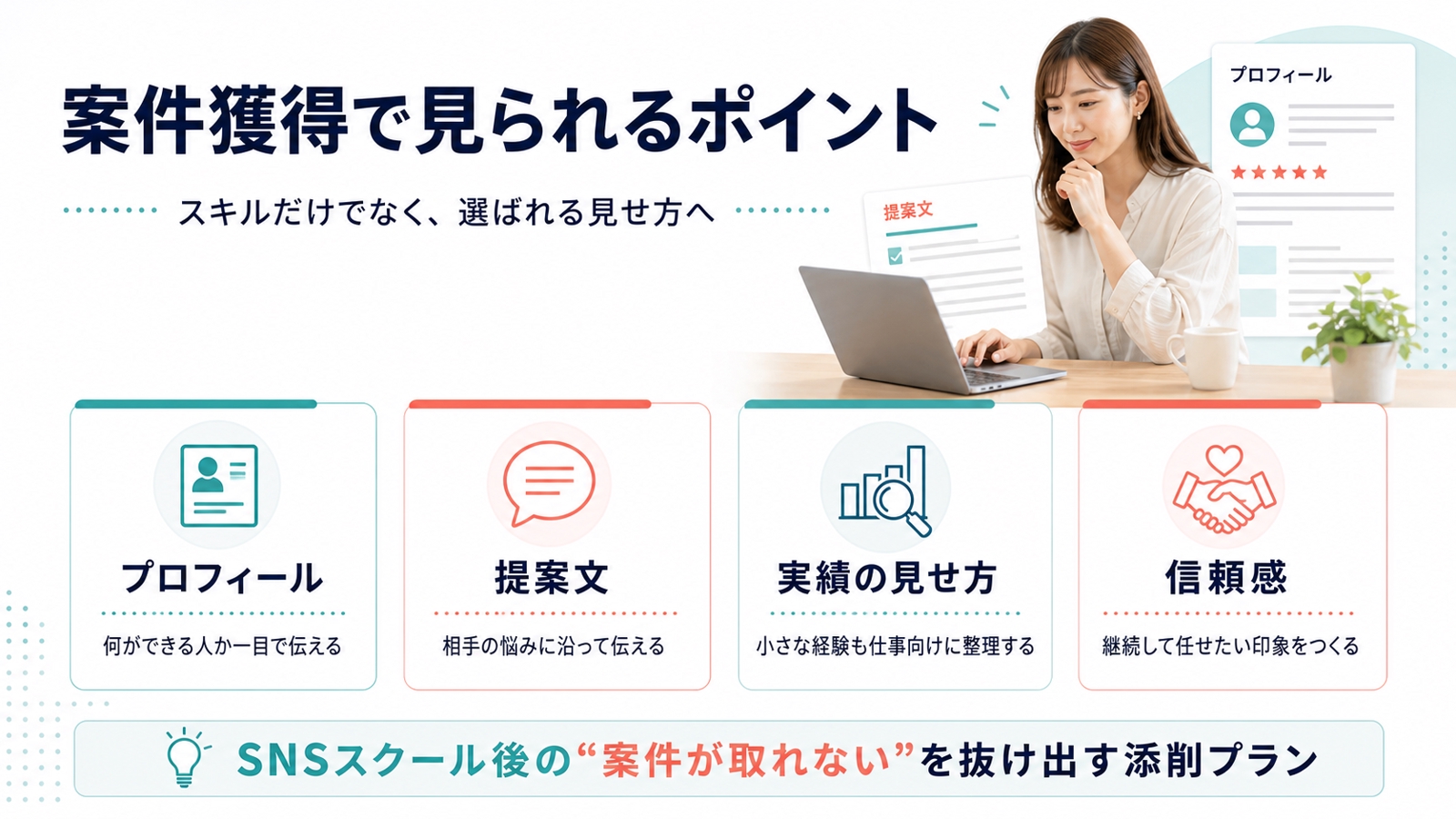 SNS副業の案件獲得サポート｜応募文・営業文を添削して初案件を取りにいく-image2