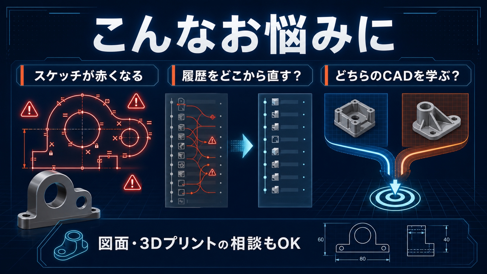 【初心者大歓迎！】3DCADのつまずき、画面共有で60分いっしょに解きます-image3
