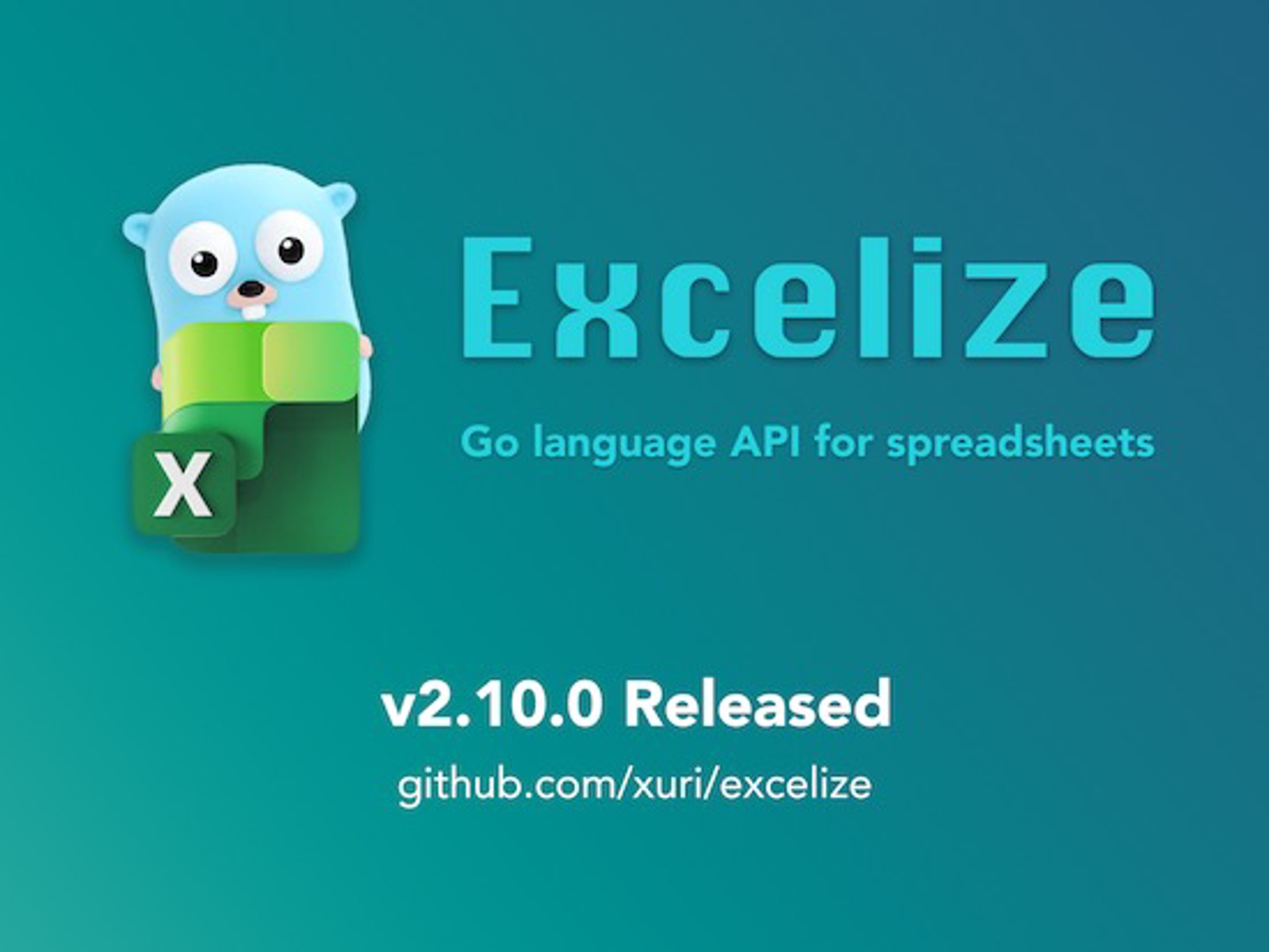 Go 言語スプレッドシートライブラリ：Excelize 2.10.0 がリリースされました