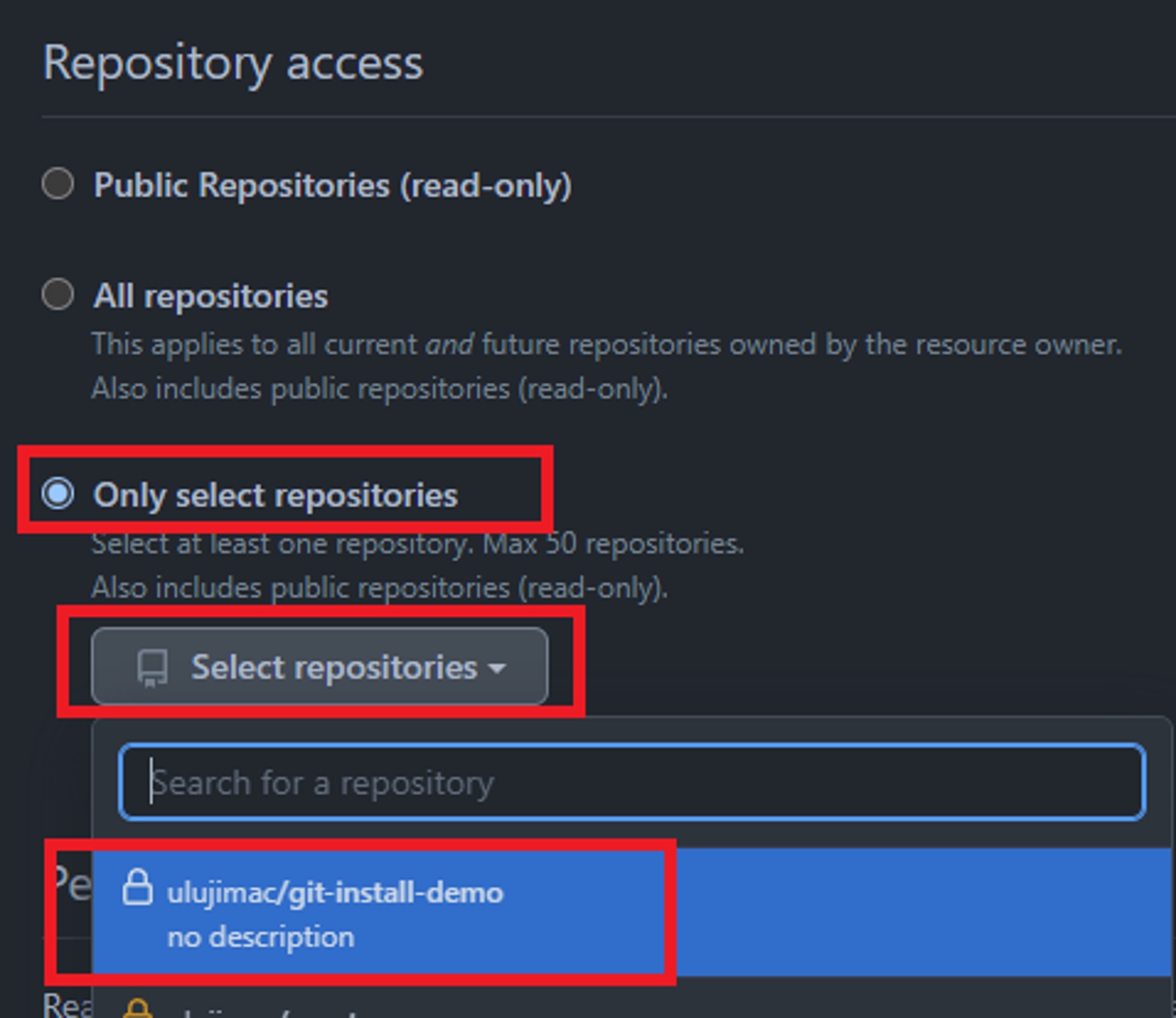 Repository access