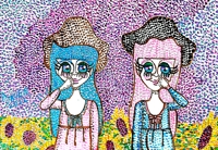 アウトサイダーアート❤️点描画家🎨齋藤郁恵🧚