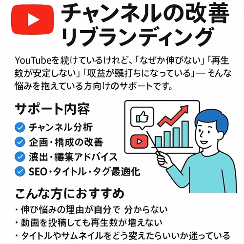 「その悩み、テンプレじゃ解決しません。」あなたのチャンネルを“育てる地図”に変える壁打ちセッション-image1