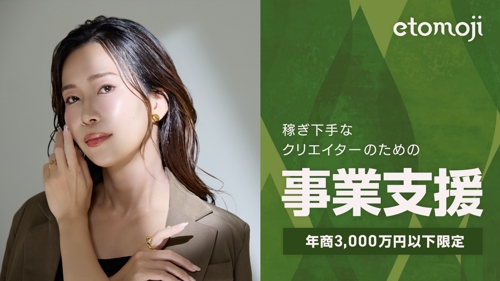 【年商3,000万円以下限定】稼ぎ下手クリエイターのための事業支援