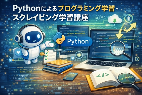 Pythonでの自動化・スクレイピング・アプリ開発などをサポートします！