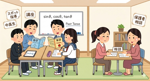 中高生の数学・英語スポット指導｜保護者向け学習相談もOK
