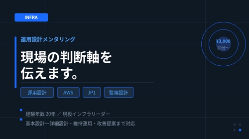 運用設計を任されて困っているエンジニアへ｜現役20年リーダーが1時間で方向性を整理します-image1