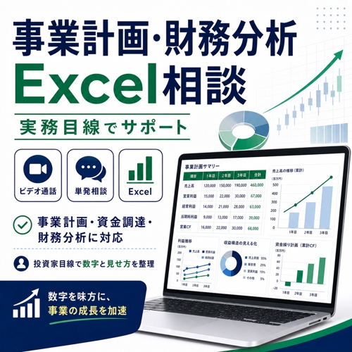 事業計画・財務分析Excelを実務目線で相談