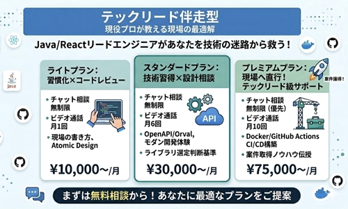 【現役フリーランス（テックリード）】Next/TS プログラミングや技術選定や仕組み化など-image1