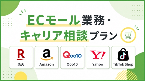 ECモール業務・キャリアの悩み解消プラン|楽天/Amazon/Qoo10/TikTok Shop