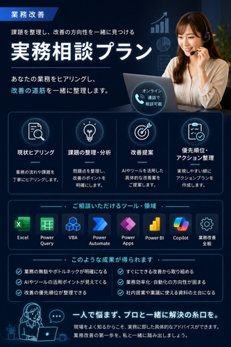 【業務改善】実務相談