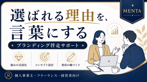 あなた・事業の強みを言語化し、選ばれるブランドづくりを伴走します-image1