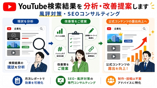 YouTubeの検索結果順位を分析改善提案します-image1