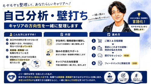 自己分析・壁打ち相談プラン