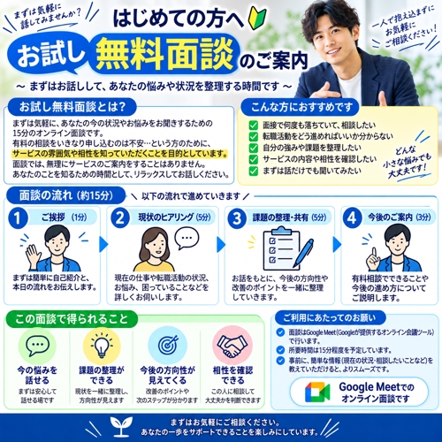 面接で落ちた方へ｜面接振り返り相談-image1
