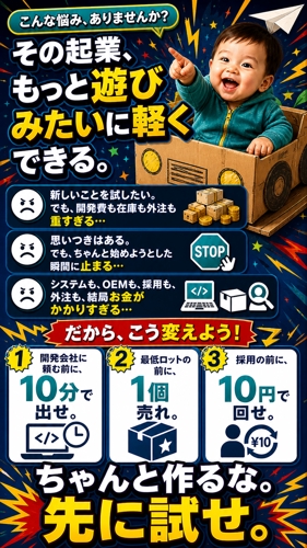 小さく試す1000円スモビジ立ち上げ支援ーシステム開発10分、外注10円単位、OEM1個から始めよう-image5