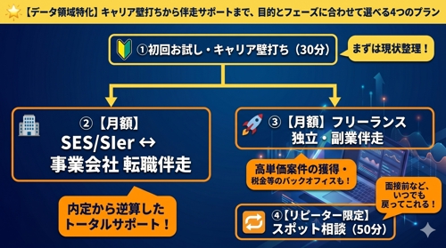 【データ職特化】キャリア壁打ち・事業会社転職・フリーランス独立に伴走します-image2