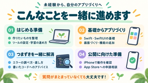 【未経験者大歓迎】一緒にアプリ作ってみませんか？-image2